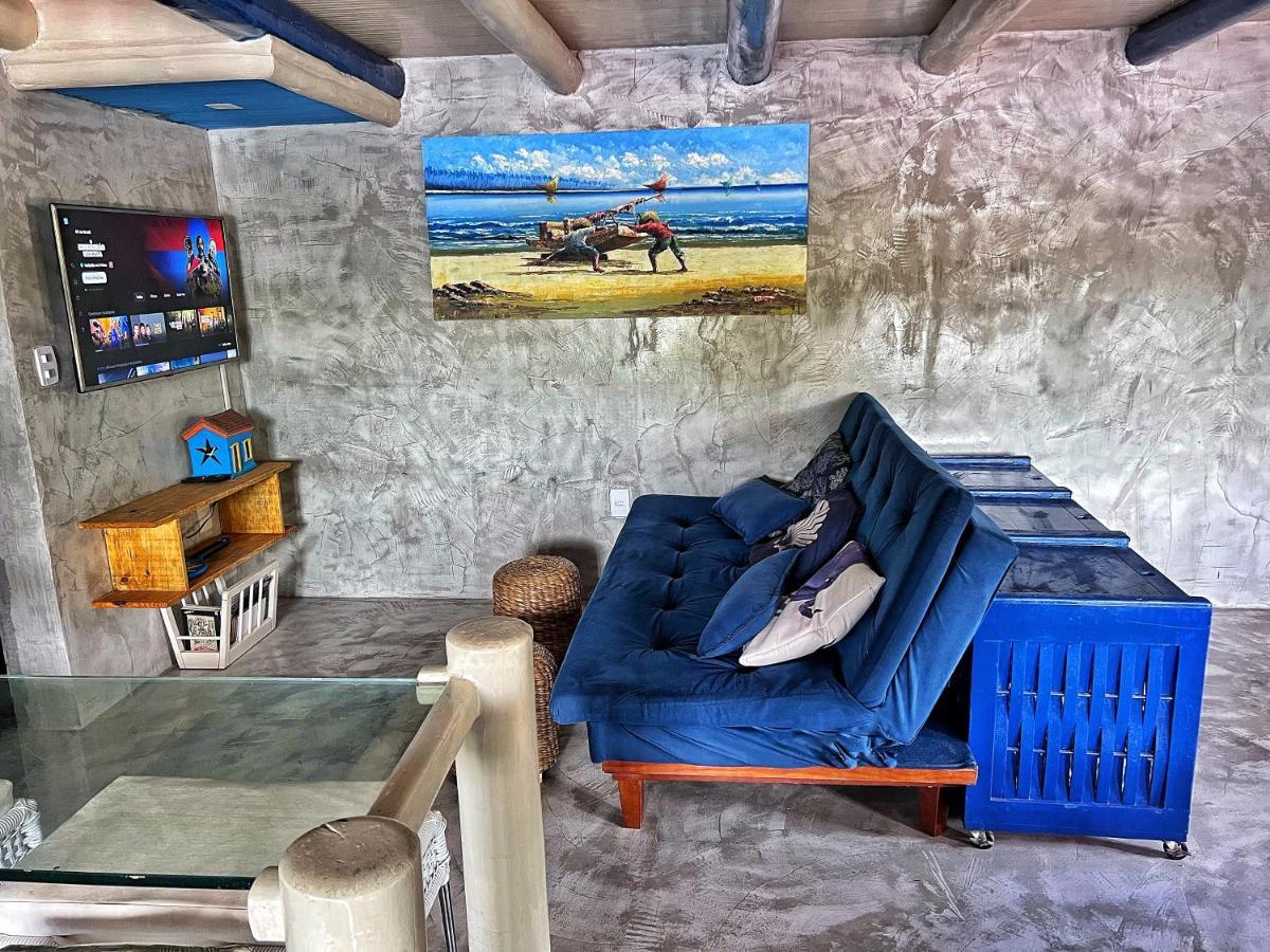 Casinha Azul Caraiva - Casa Completa Na Beira Do Rio Villa Buitenkant foto