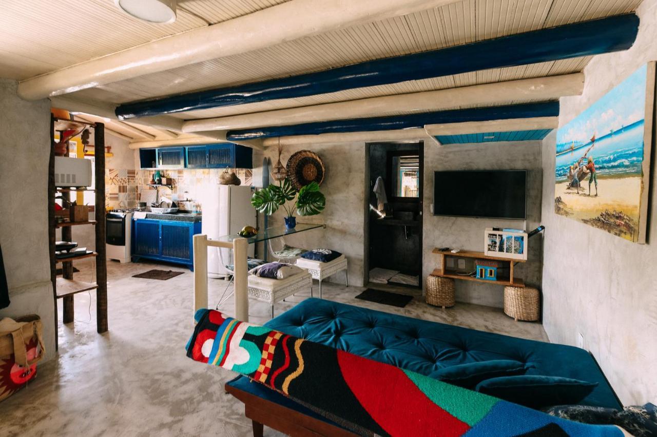 Casinha Azul Caraiva - Casa Completa Na Beira Do Rio Villa Buitenkant foto