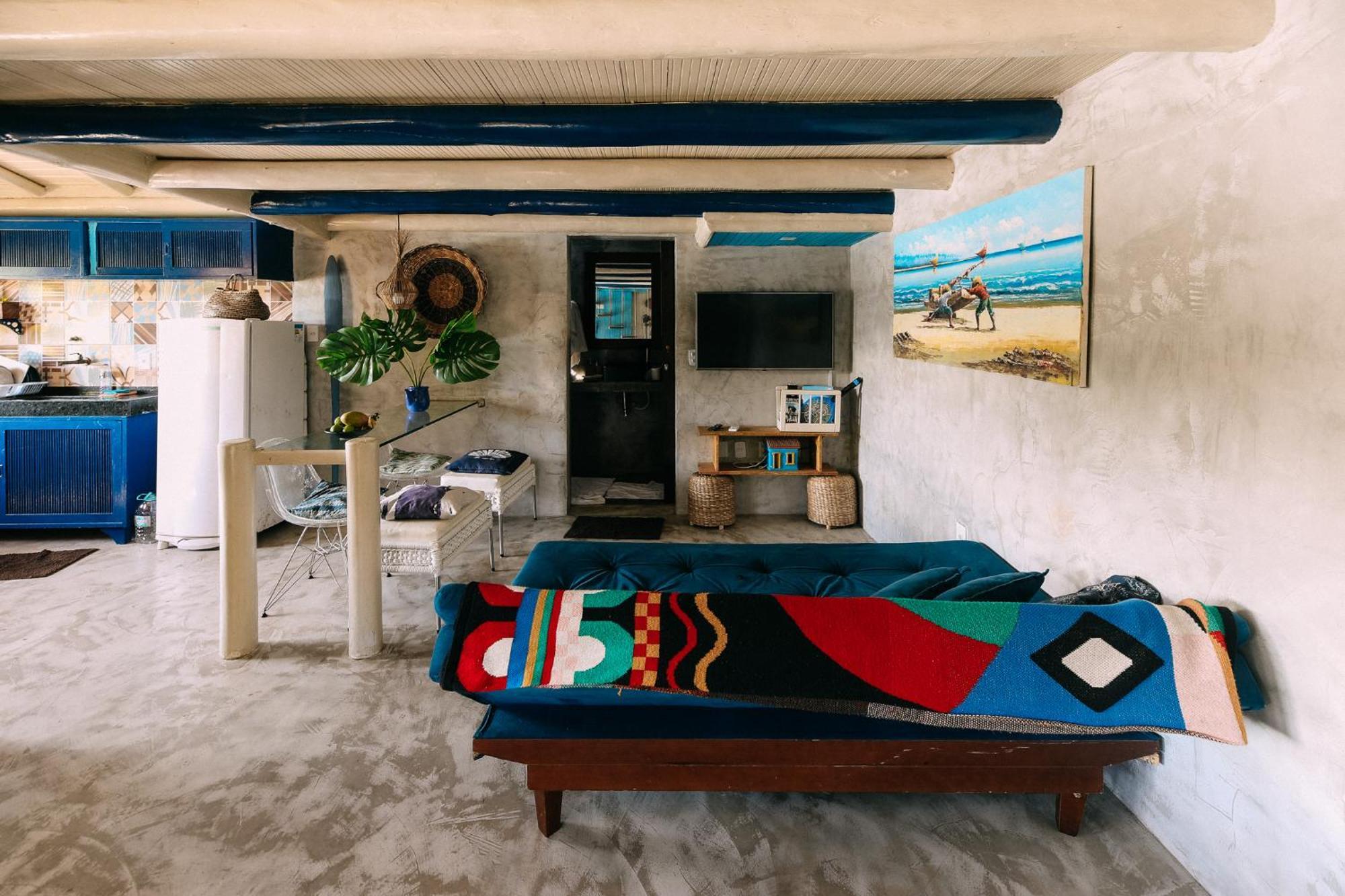 Casinha Azul Caraiva - Casa Completa Na Beira Do Rio Villa Buitenkant foto